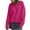Hot Pink, variant on Fnooota Sweaters for Women, Casual V Neck Long Sleeve Lightweight Pullover Tops Black Size L