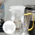 thumbnail image 1 of Minkissy 2Pack Plastic Water Pitcher Lids for Home Use White Duckbill Stripe Design, 1 of 8