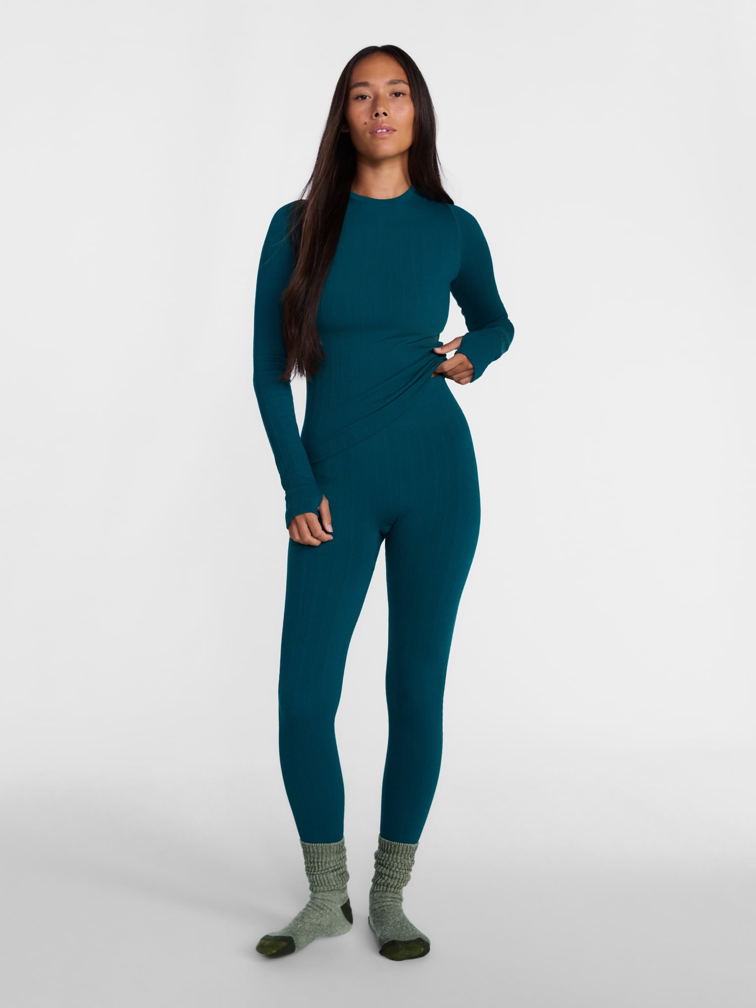 Ozark Trail Women's Warmer Thermal Seamless Fleece Bottom, Sizes XS-XXL