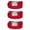 Red, variant on CTM Kids' Elastic Stretch Belt with Magnetic Buckle (Pack of 3)