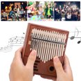 thumbnail image 1 of Kalimba de 17 teclas mini piano de pulgar juguete de instrumento musical portátil para niños y adultos principiantes ANGGREK Otros, 1 of 8