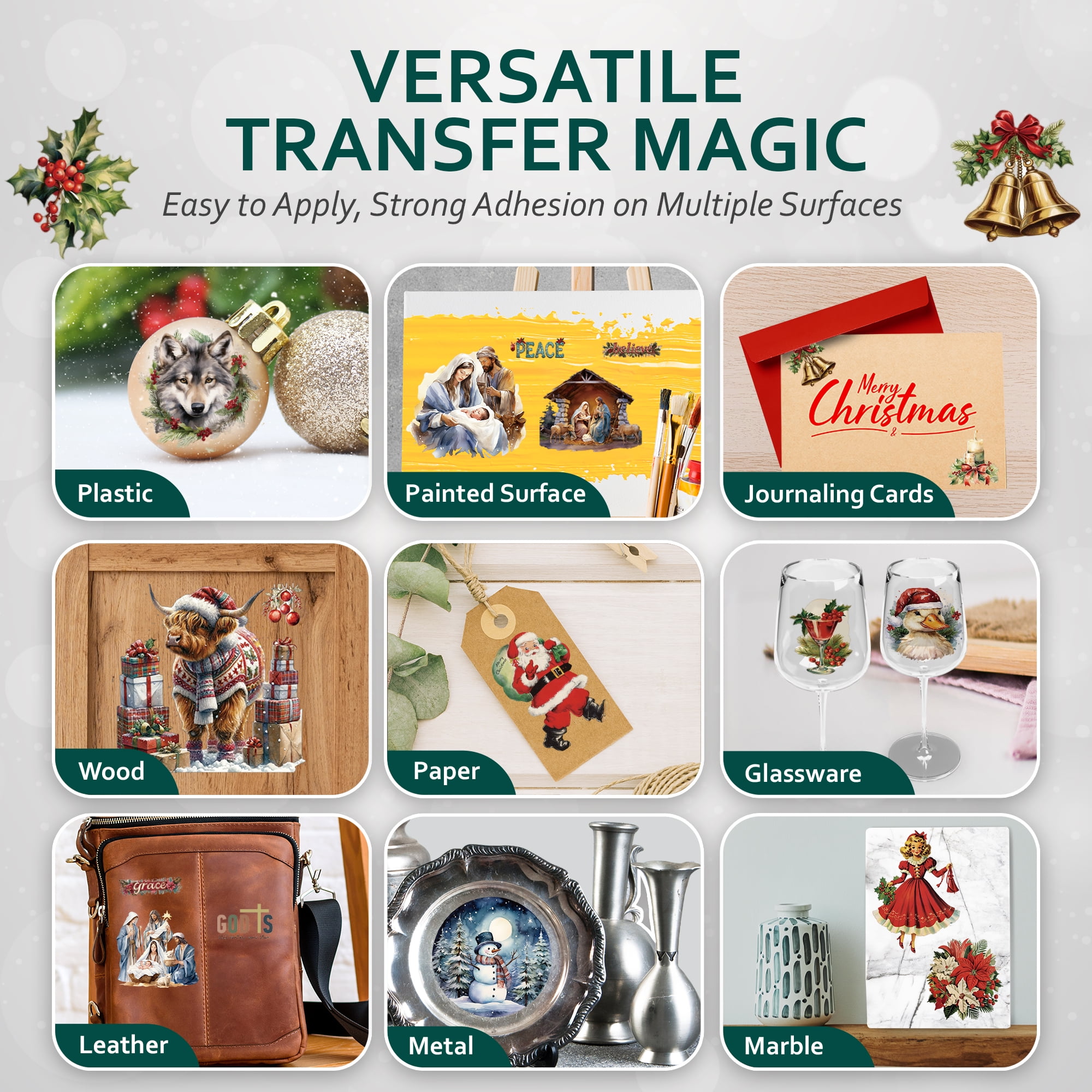 European Excellency, Wet Transfer Easter Decals, Waterslide Easter Transfer Paper for Wood, Ceramic, Glass, and More - Water Decal Paper for Craft and Furniture (Yellow Easter - 8.25" x 11.75")