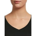 thumbnail image 4 of Time and Tru V-Neck Super-Soft Pima Cotton, T-Shirt (Women's), 4 of 5