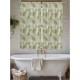 thumbnail image 7 of Bedroom Curtains 63 Inches length, Sage Green Geometric Window Treatment Curtain Drapes, Modern Morocco Abstract Art Rod Pocket Curtain Panels for Living Room Kitchen, 42"x63", 2 Panels, 7 of 7