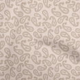 thumbnail image 1 of oneOone Viscose Chiffon Light Brown Fabric Asian Floral Paisley Sewing Fabric By The Yard Printed Diy Clothing Sewing Supplies 42 Inch Wide, 1 of 4