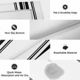 thumbnail image 6 of Outdoor Rug 3x5 ft Black White Striped Outdoor Large Area Rug Non Slip Rubber Farmhouse Striped Front Door Mat RV Rug Camping Carpet Patio Outdoor Rugs for Backyard Balcony Deck Porch Indoor, 6 of 9