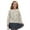 Bunny Floral Vintage, variant on Girls Long Sleeve Cardigan with Print, Lightweight Polyester Crewneck Button Front Jacket, Soft Machine Washable Top for School and Casual Wear, Ages 5-6, Dachshund Paw White