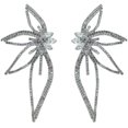 thumbnail image 1 of MasteelfCA 1 Pair Rhinestones Earring Leaf Earrings Exaggerated Earrings Statement Earrings, 1 of 7