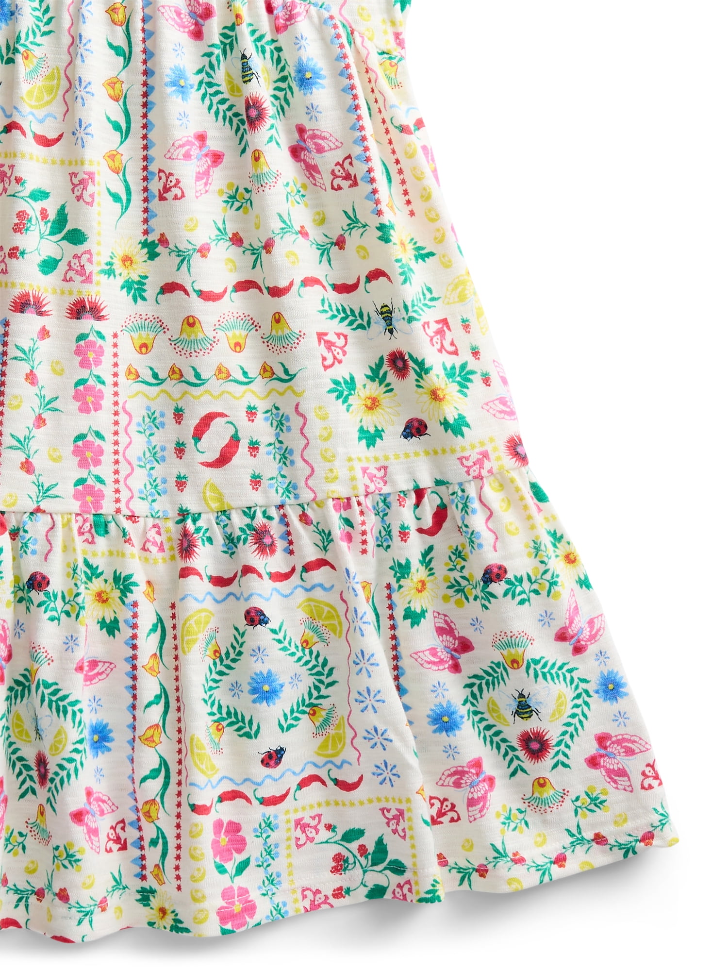 Wonder Nation Girls' Back Bow Sleeveless Dress, Sizes 4-18 & Plus