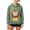 Green, variant on Pet Pouch Hoodie For Women, Front Zip Drop Shoulder Pullover Sweatshirt, Pet Carrier Sweater For Small Dogs & Cat, Coffee, XXXL