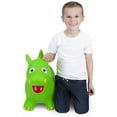 thumbnail image 6 of Waddle Inflatable Hopping Animal, Kids and Toddlers Age 2 and up, With Pump, Green Dragon, 6 of 8