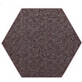 thumbnail image 1 of Indoor Outdoor custom size area rugs made in USA Burgundy, 2' Hexagon Area Rugs, 1 of 1