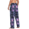 thumbnail image 3 of FORMRS Mens Pajama Pants with Pockets Cotton Sleepwear Lounge Bottoms Sizes S-2XL, Purple Sky Pattern, 3 of 7