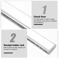 thumbnail image 4 of Wall Mounted Restaurant Ticket Holder Rack Aluminum Alloy Silver for Home Use 7.87 Inches, 4 of 9