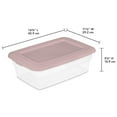 thumbnail image 2 of Sterilite Set Of (4) 11.4L Boxes - Pink, 2 of 5