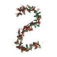 thumbnail image 2 of Cqxid Fleurs Artificielles à Moins de 10$ Guirlande de Baies Rouges avec et pour Cheminée d'Arbre de Noël Décoration Intérieure Extérieure, 2 of 9