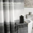 thumbnail image 6 of Gray Shower Curtains for Bathroom Rustic Farmhouse Cotton Shower Curtain, 72 x 72, 6 of 6