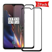 2 Pack One Plus 6t Compatible with OnePlus 6 T Screen Protector T6 Tempered Glass 9H Bubble Free One Plus6 T 9D Curved