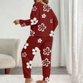 thumbnail image 5 of Censtreet Women's Plus Size 2 Piece Pajama Set Long Sleeve Shirt with Long Pajama Pant Printed Pj Lounge Sets XL-5XL, 5 of 5