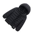 thumbnail image 1 of ZheElen Winter Wardrobe Down Coat For Winter Any Outdoor Activity Elastic Coat black+120cm, 1 of 6