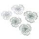 thumbnail image 4 of Decoración del hogar, 5 piezas de pared de flores de metal, arte de pared de flores de metal, decoración de pared de flores de metal, tecnología de vanguardia, 4 of 8