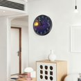 thumbnail image 6 of Voice Activated Clock with Glow Light 12 Inch Large Silent Wall Clock Battery Operated for Home Decor The Solar System, 6 of 8