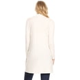 thumbnail image 4 of Women's Casual Open Front Long Sleeve Solid Cardigan with Side Pockets, 4 of 5