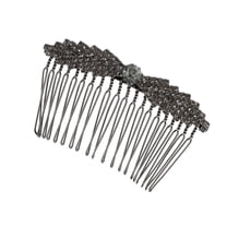 1 Pc Women Wing Shape Hair Comb Insertion Tool for Thick Curly Hair Black Alloy