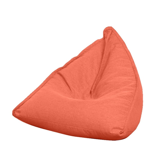 Diconna Lazy Sofa Cover with Bright Color Linen Fabric Unfilled Bean Bag