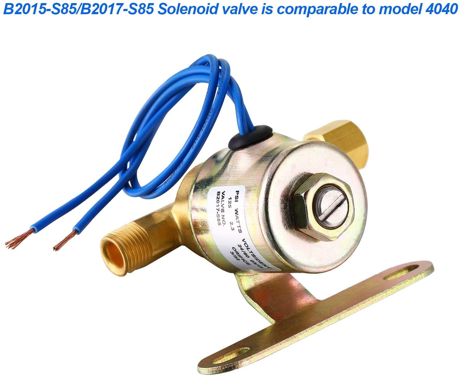 Humidifier Water Solenoid Valve 4040 24V Compatible with Aprilaire Valve-Replaces B2015-S85 B2017-S85 220 224 400 400A 400M 440 500 500A 500M 550 550A 558 560 560A 600 600A 600M 700 700A 700M 760 768 