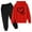 Red, variant on zbxnLI Boys Girls Tracksuits 2 Piece Outfits Heart Print Hoodies Pull on Jogger Pants Clothes Sets with Pockets