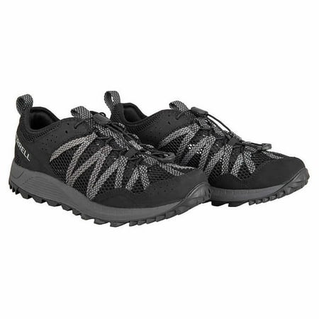 

Merrell Men s Size 9.5 Wildwood Aerosport Hiking Outdoor Shoe Black New Ships without Box