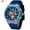 Blue Mix, variant on Mens Watches Unique Hollow Casual Wrist Watch (Chronograph/Waterproof/Luminous/Calendar/24 Hour) Silicon Band Fashion Watch for Men