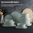 thumbnail image 4 of Vesteel 16 Pieces Dinnerware Sets, Premium Stoneware Dishes Set for 4, Speckled Plates and Bowls Set for Home Restaurant, Microwave and Dishwasher Safe - Mist Grey, 4 of 9