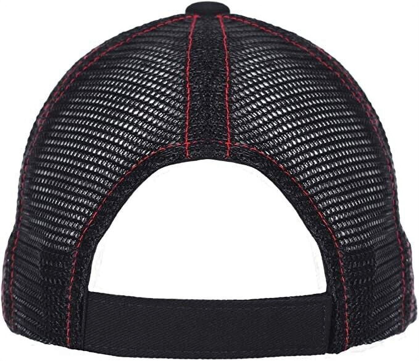 Ford Mustang Car Auto Racing Cap Mesh Trucker Hat Black Officially Licensed