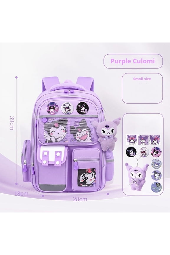 Cinnamoroll Large-Capacity Cartoon Backpack Kuromi My Melody Pochacco Cute School Bag