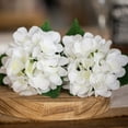 thumbnail image 3 of Silk Hydrangea Flower Artificial Hydrangeas with Stem for DIY Wedding Bouquets Centerpieces,Arrangements Party Home Decorations,Pack of 6(6pcs Stemmed White), 3 of 5