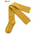 thumbnail image 2 of Spencer Women's Soft Warm Coral Fleece Knee High Stockings Over the Knee Leg Warmer Cozy Fuzzy Socks "Yellow", 2 of 8