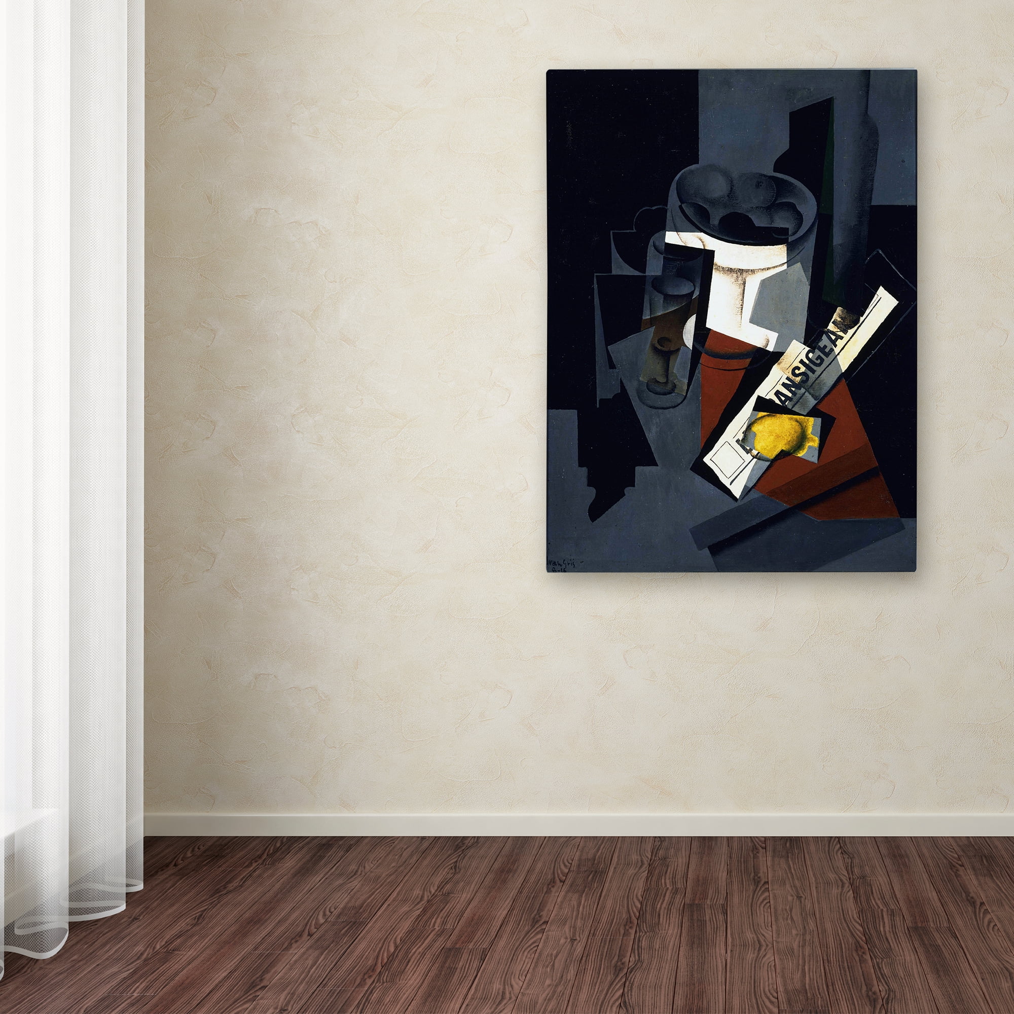 Juan Gris 'Still Life With Newspaper' Canvas Art