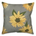 thumbnail image 2 of Creative Products Painted Sunflower Gray 20 x 20 Indoor / Outdoor Pillow, 2 of 3