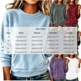 thumbnail image 3 of Womens Sweatshirt with Pockets Lightweight Long Sleeve Round Neck Sweatshirt Keep Warm Tops, 3 of 7
