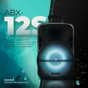 RIDWIND 3000W Portable Bluetooth Speaker Indoor/Outdoor Loud 12 Subwoofer Heavy Bass Sound System With Party Lights Digital Display FM/AUX/MP3/USB/TF Tripod Stand Handle Wheels Microphone Remote