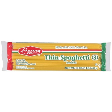 Luxury Thin Spaghetti, 16 Oz
