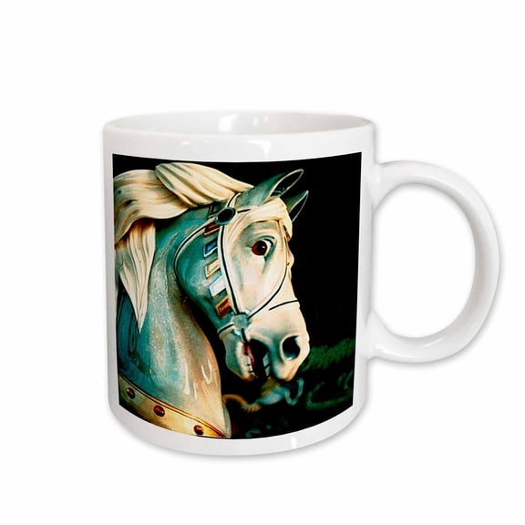 3drose, Carousel Horse, 15oz Mug