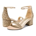 thumbnail image 2 of Sandalia DREAM PAIRS Tacón Bajo Grueso Dorado con Rhinestones Talla 11, 2 of 6