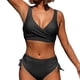 thumbnail image 1 of Cómodo traje de baño de dos piezas de vendaje de bikini sin espalda sólido para mujer Conjunto de ropa de playa OAVQHLG3B Store lin121212, 1 of 4