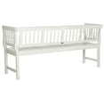 thumbnail image 4 of Safavieh Brentwood Indoor/Outdoor Traditional Acacia Patio Bench, 4 of 7