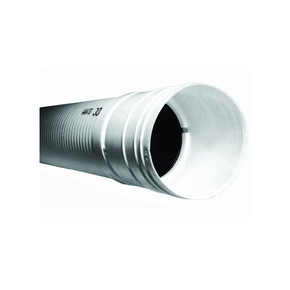 ADVANCED DRAINAGE SYSTEMS 03550010 3 In. X 10 Ft. HDPE Solid Sewage & Drainage Pipe White