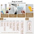 thumbnail image 6 of Spring Floral Window Privacy Film, Retro Pink Orchid Flowers Leaves Botanical Static Cling UV Sun Blocking Heat Control Window Tint Day and Night, Non-Adhesive One Way Privacy Cover 35.4''x78.7'', 6 of 7