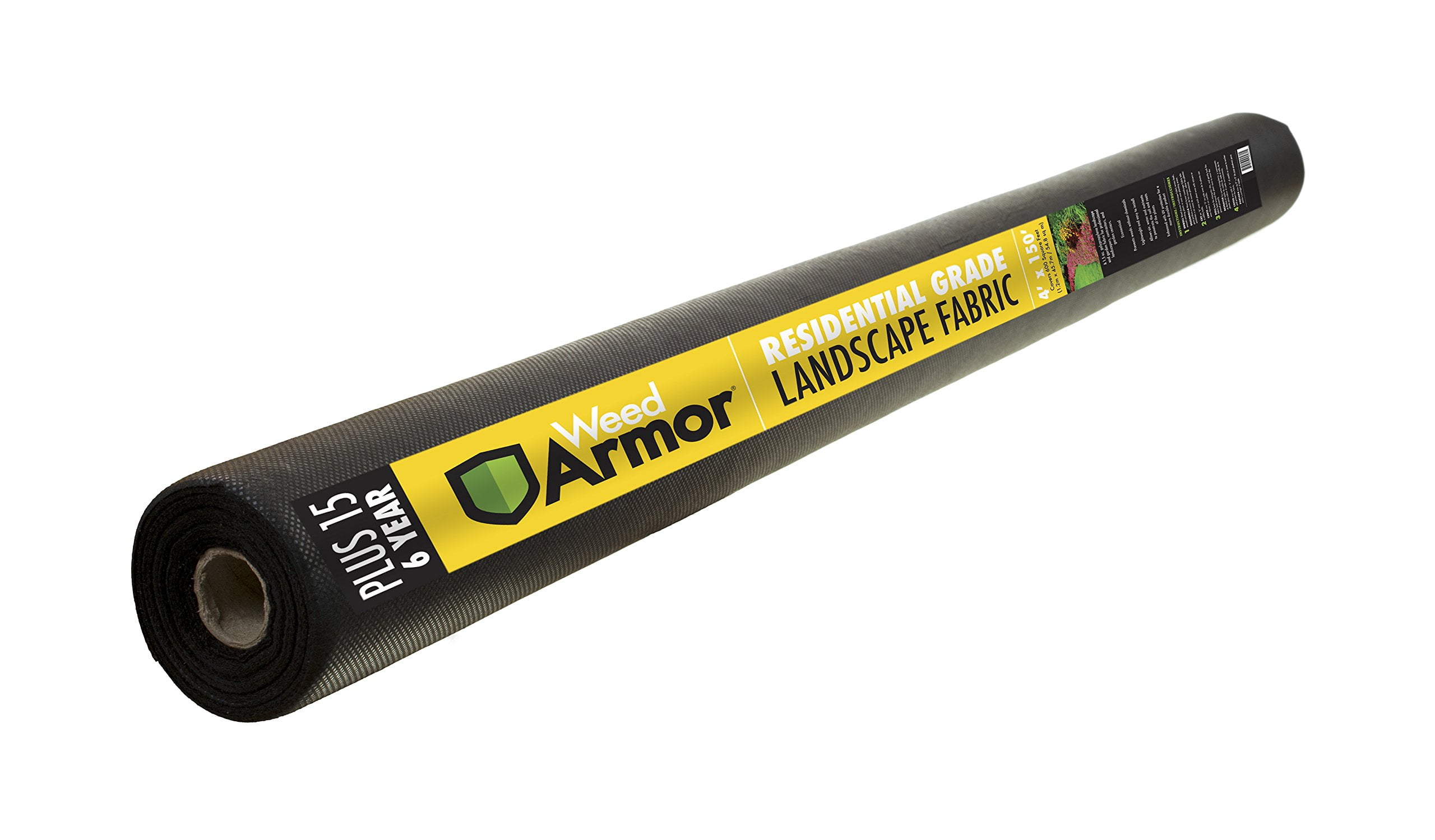 Weed Armor Plus 15 6 Year Spunbond Landscape Fabric Polypropylene 4 X150 Walmart Com